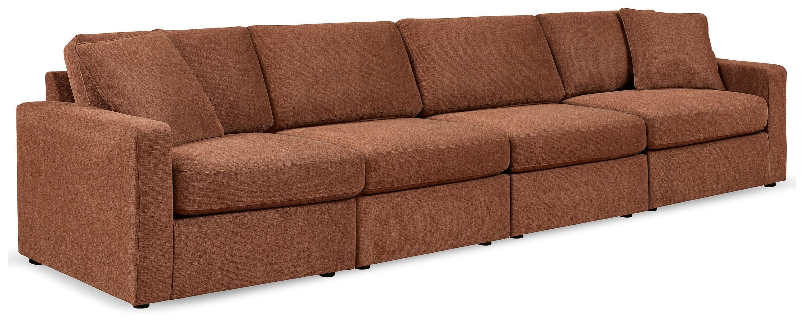 Pillar Spice Peak 4-Piece Sectional With Ottoman - Image 3