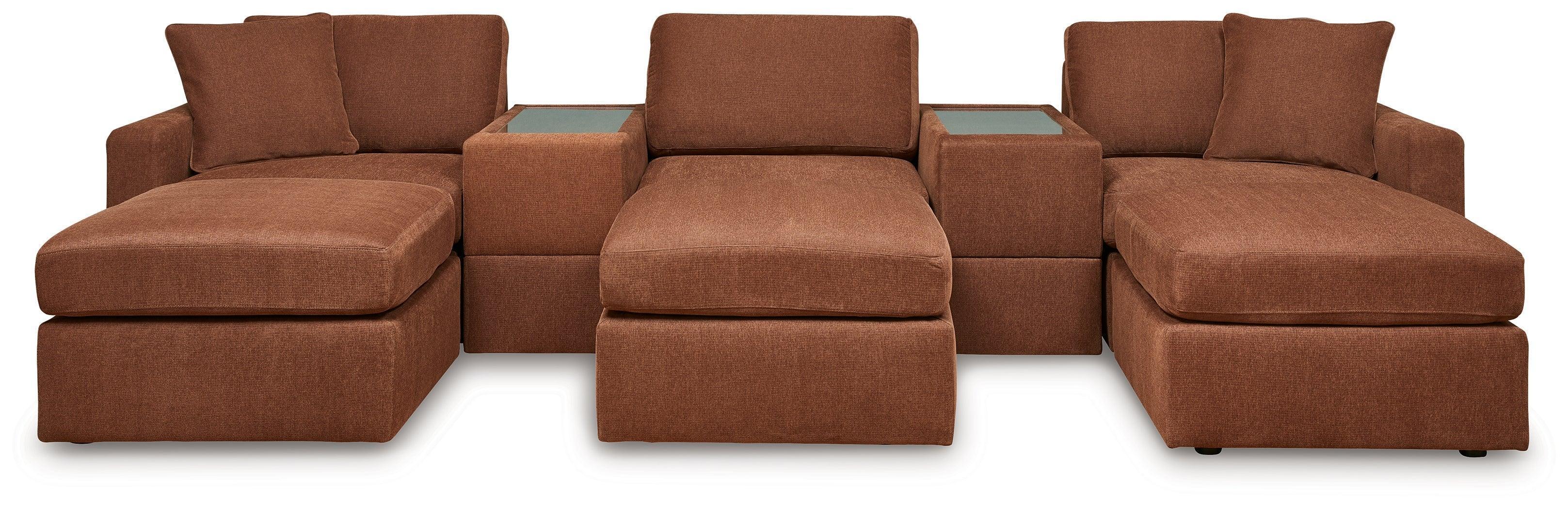 Pillar Spice Peak 5-Piece Sectional With Ottoman - Image 2