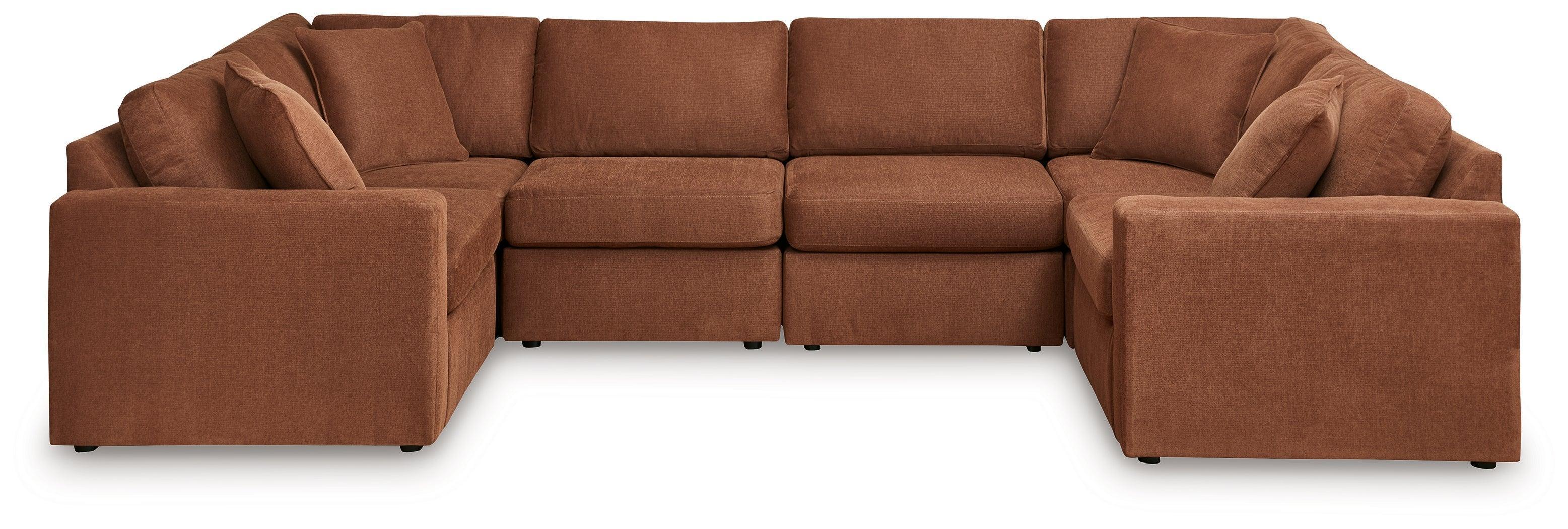 Pillar Spice Peak 6-Piece Sectional With Ottoman - Image 3