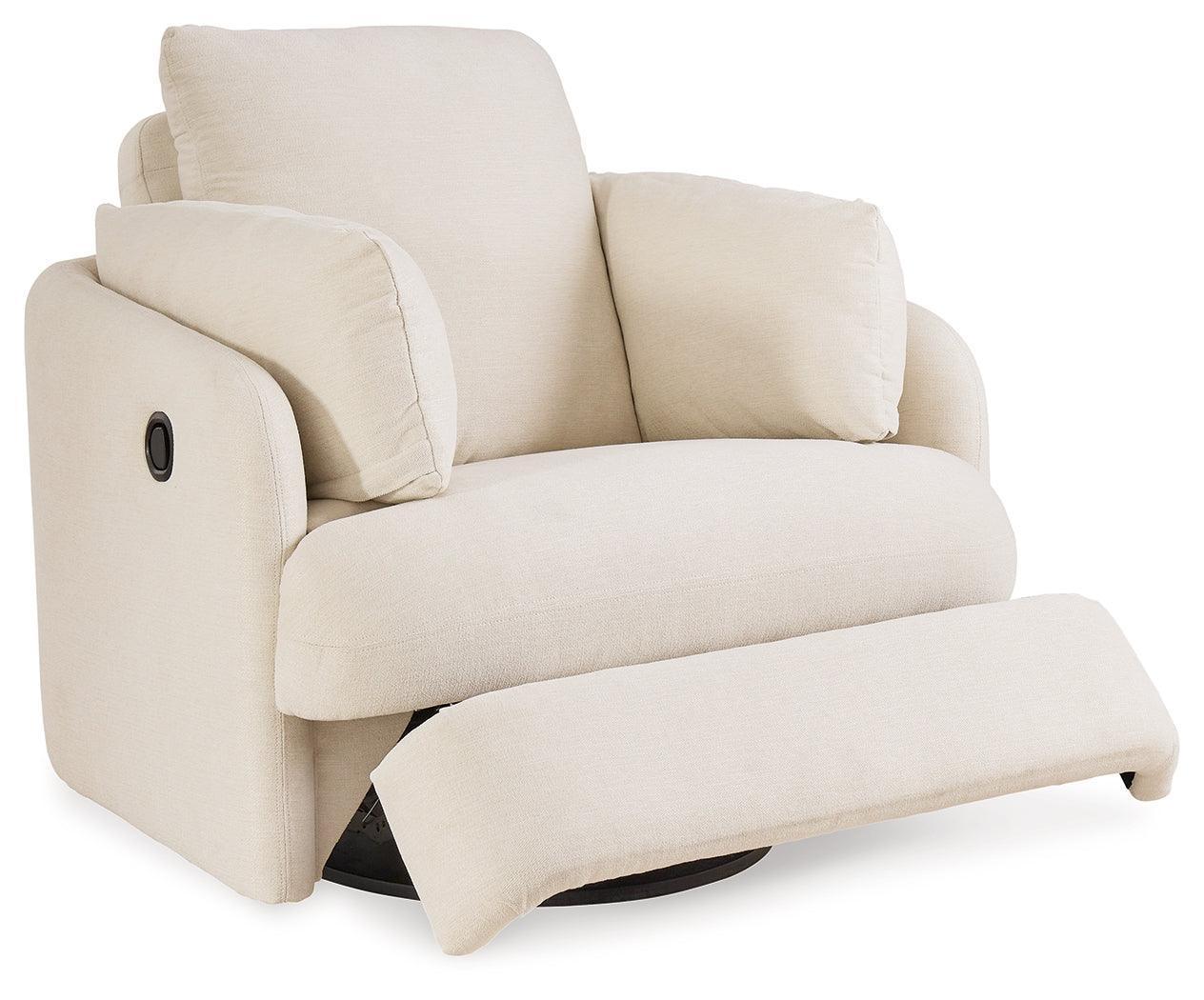 Modmax Oyster Nuvella® Swivel Glider Recliner - Image 3
