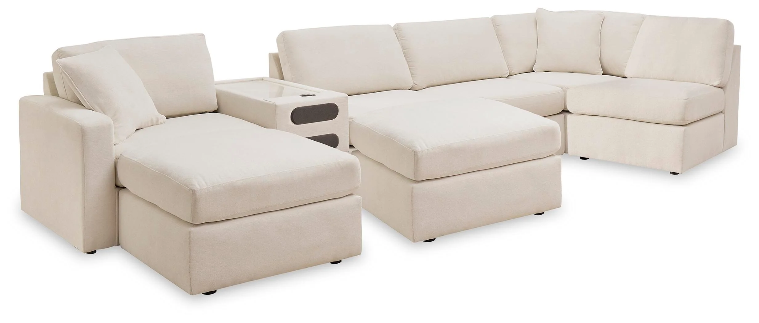Modmax Oyster 6-Piece Sectional with Ottoman - Image 2