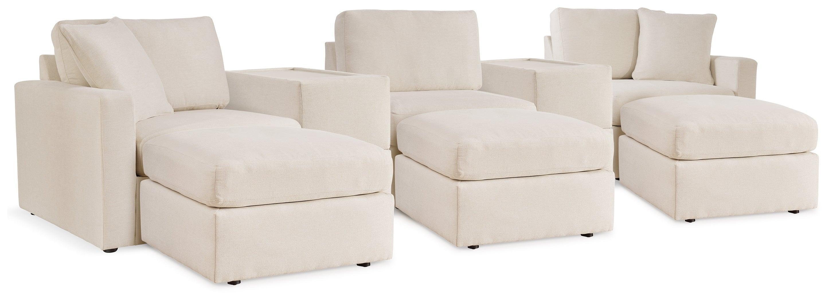 Pillar Oyster Peak 5-Piece Sectional With Ottoman - Image 2