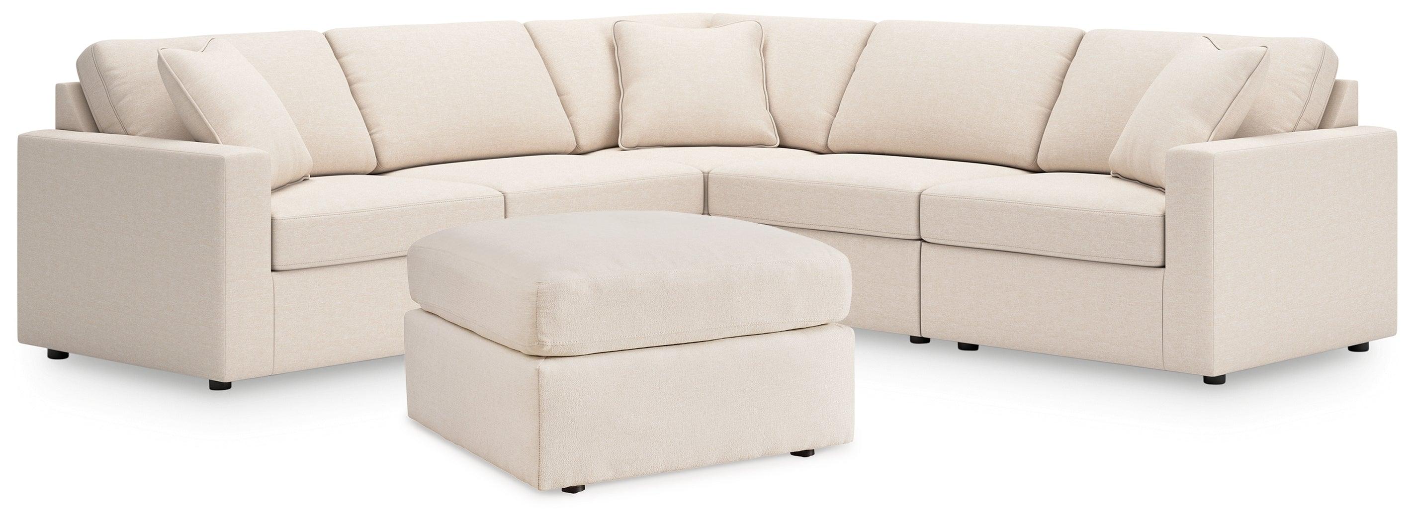 Modmax Oyster 5-Piece Sectional with Ottoman - Image 2