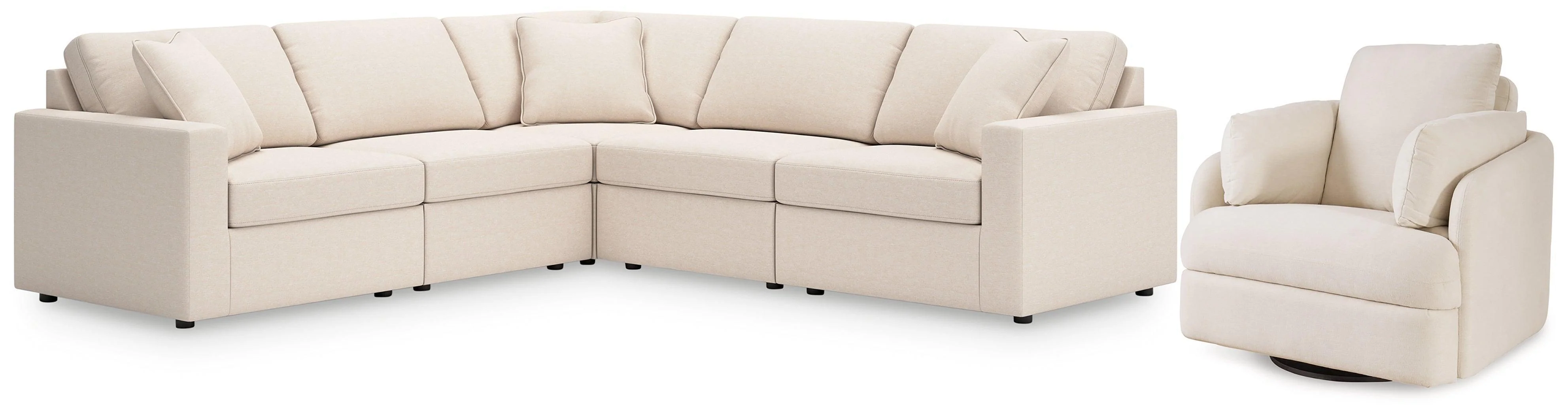 Pillar Oyster Peak 5-Piece Sectional With Recliner - Image 2