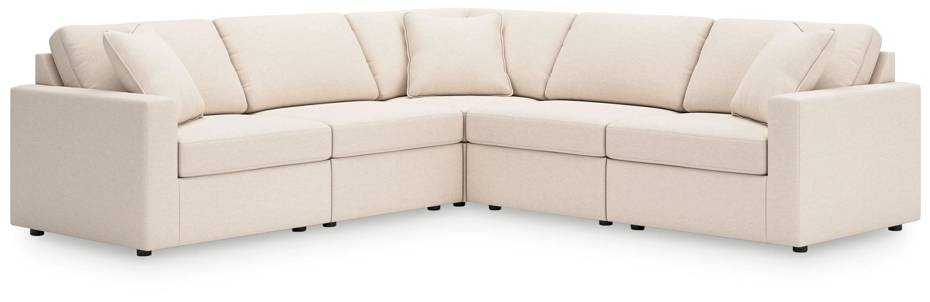 Modmax Oyster Performance Fabric,Next-Gen Nuvella™ 5-Piece Sectional - Image 2