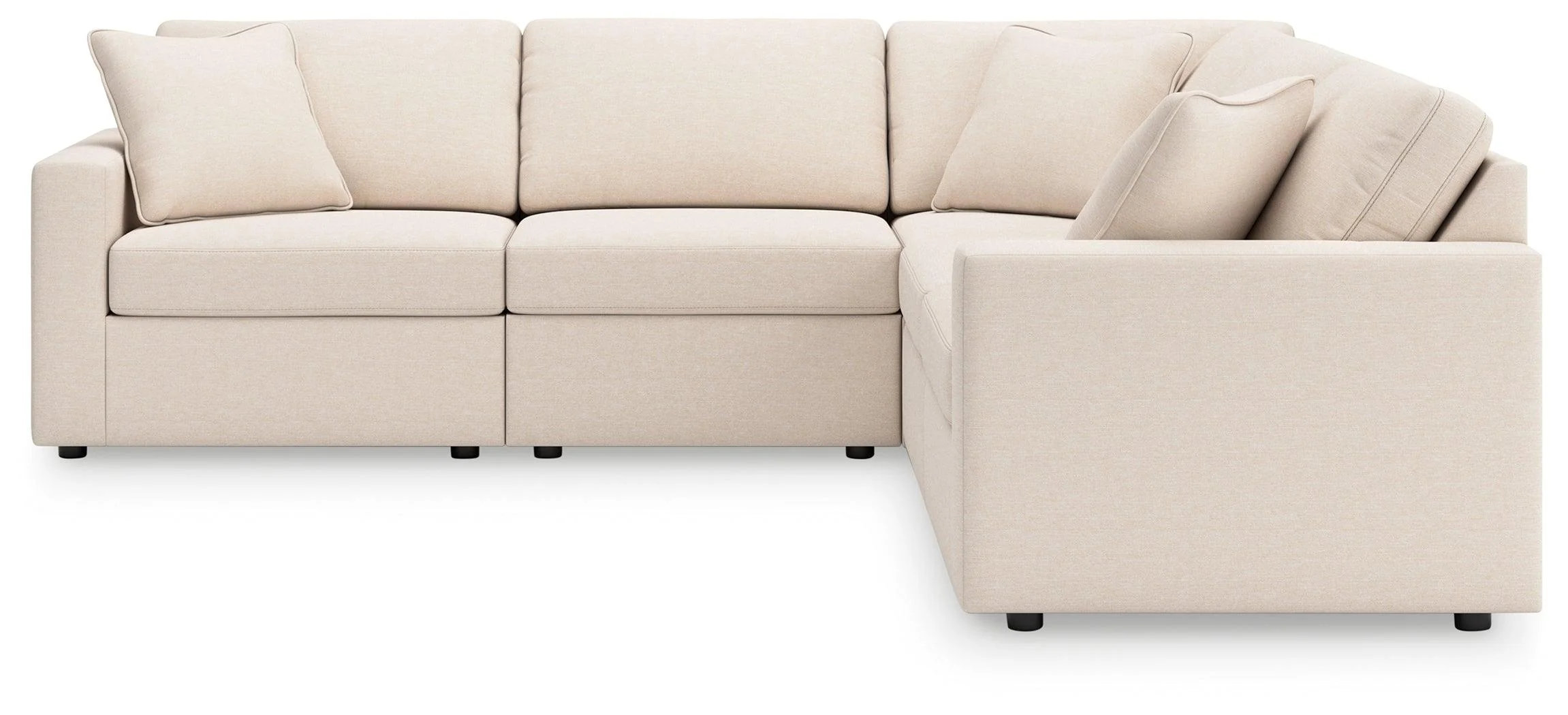 Modmax Oyster Performance Fabric,Next-Gen Nuvella™ 5-Piece Sectional - Image 3
