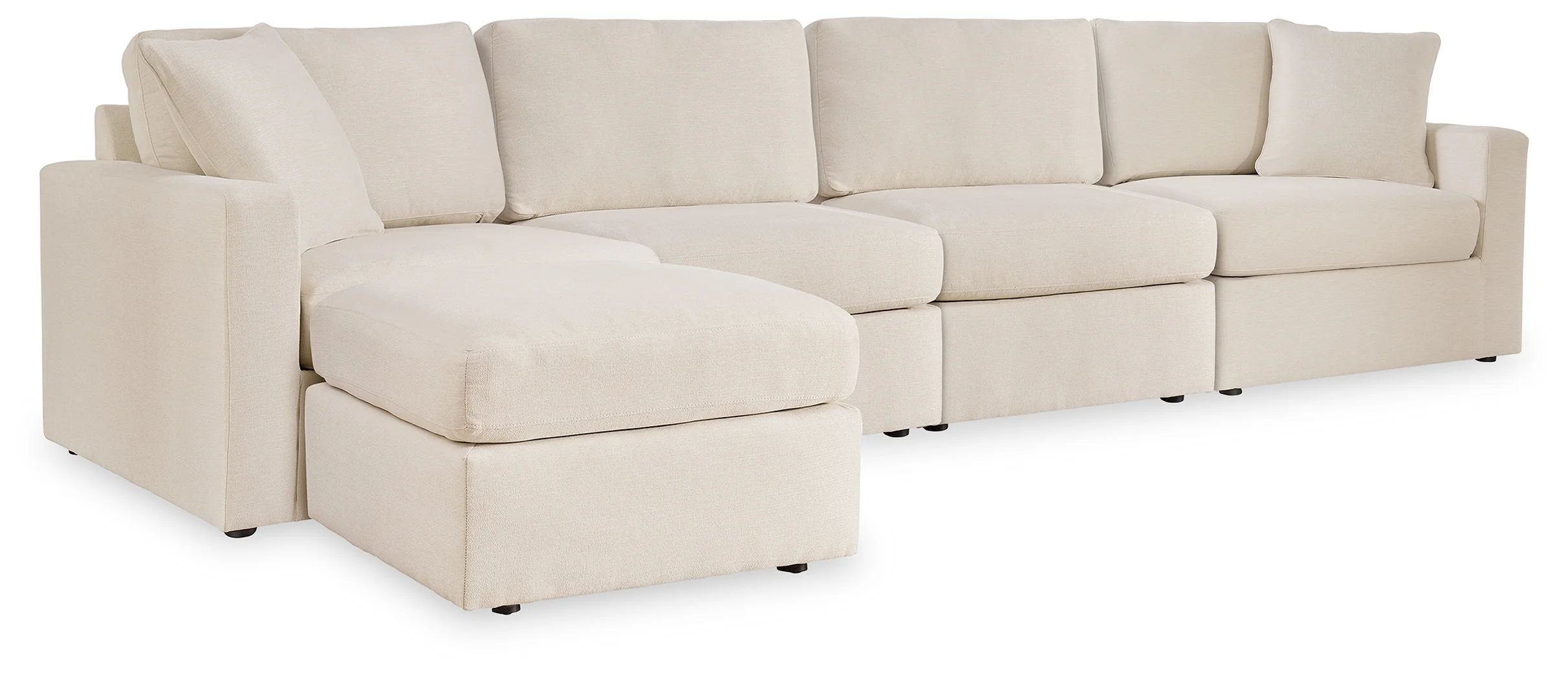 Modmax Oyster 4-Piece Sectional with Ottoman - Image 2