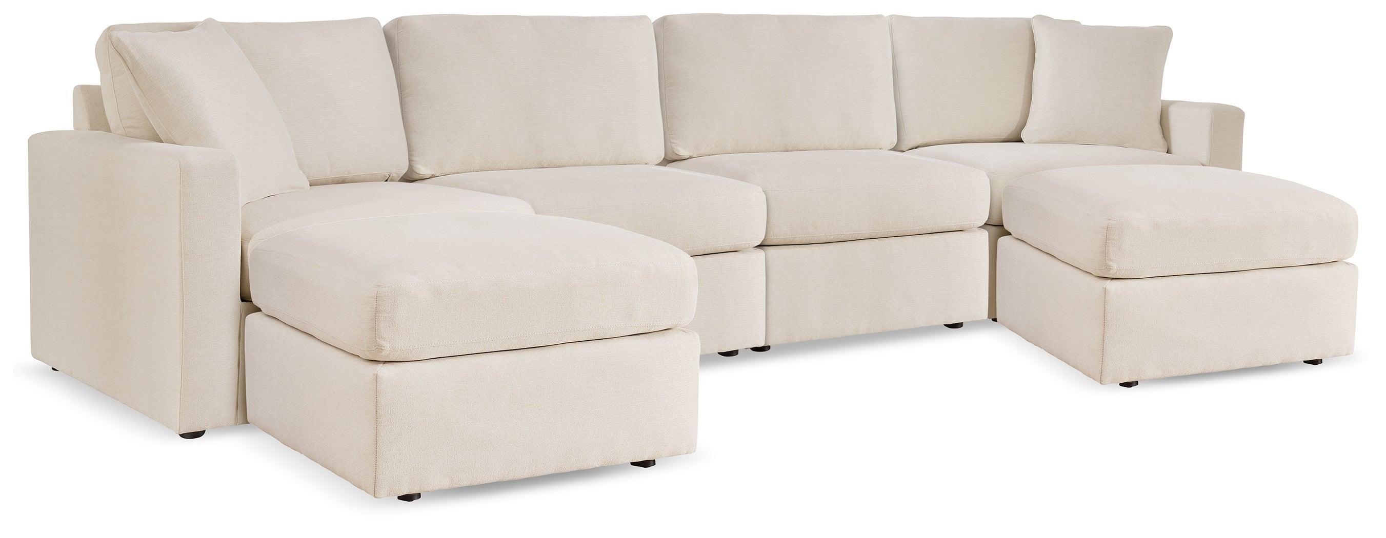 Pillar Oyster Peak 4-Piece Sectional With Ottoman - Image 2