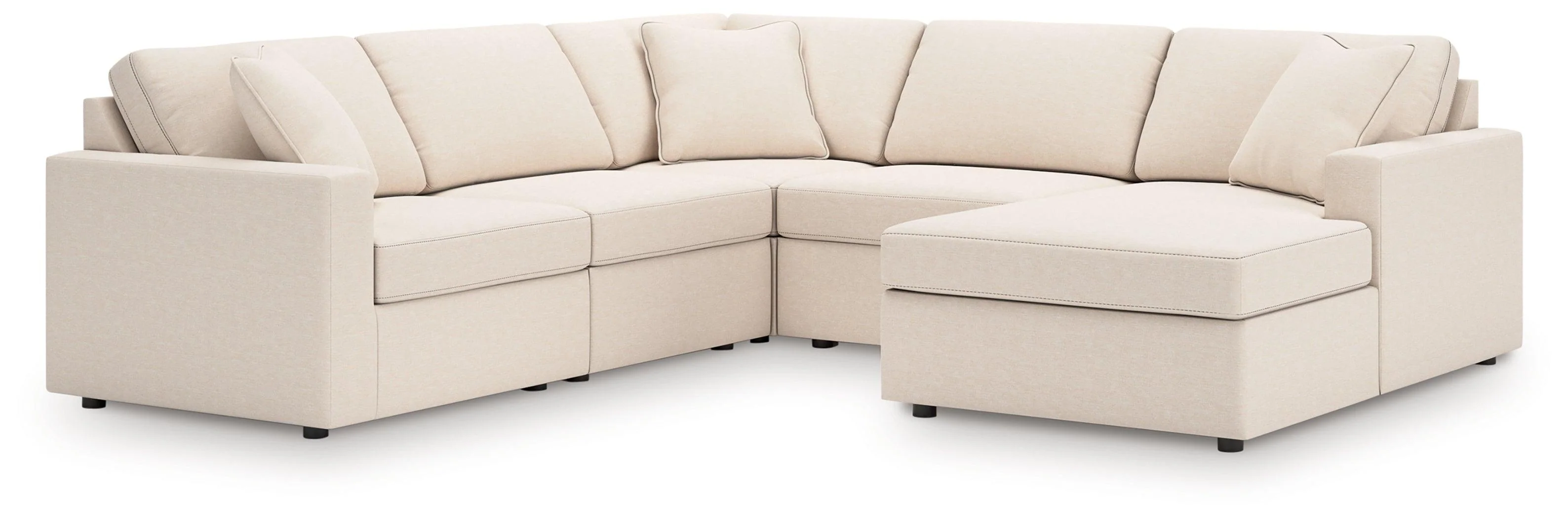 Modmax Oyster 5-Piece Sectional with Chaise - Image 2