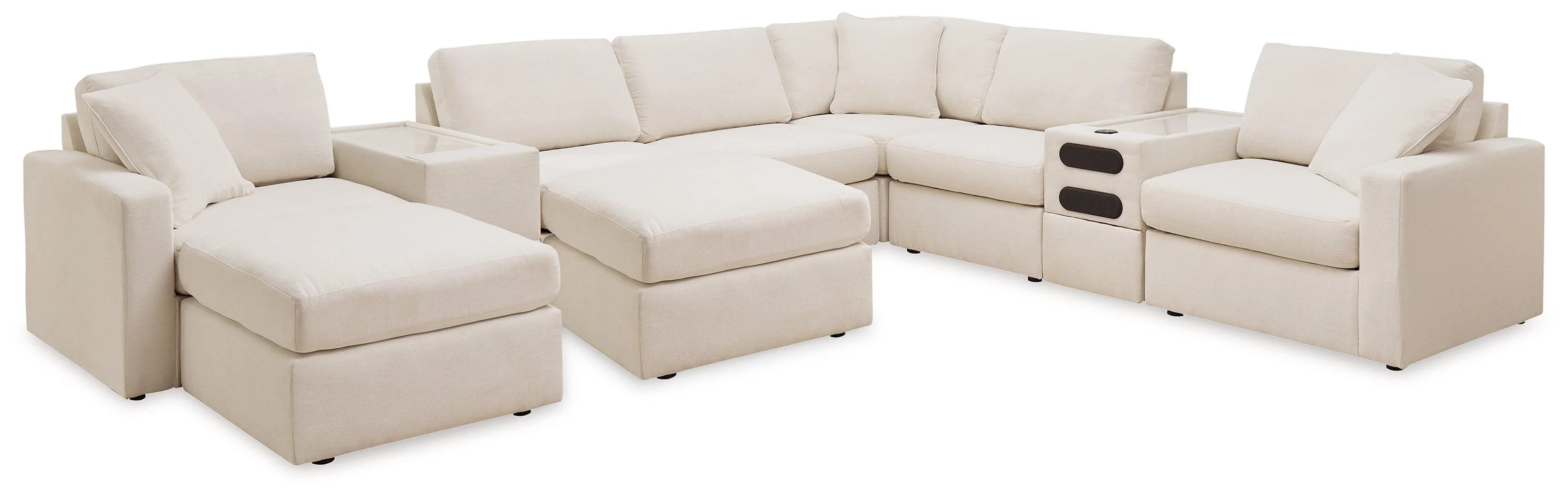 Modmax Oyster 8-Piece Sectional With Ottoman - Image 2