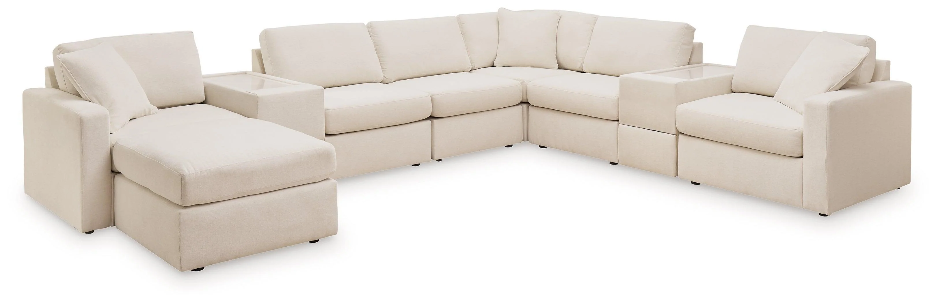Pillar Oyster Peak 8-Piece Sectional With Ottoman - Image 2