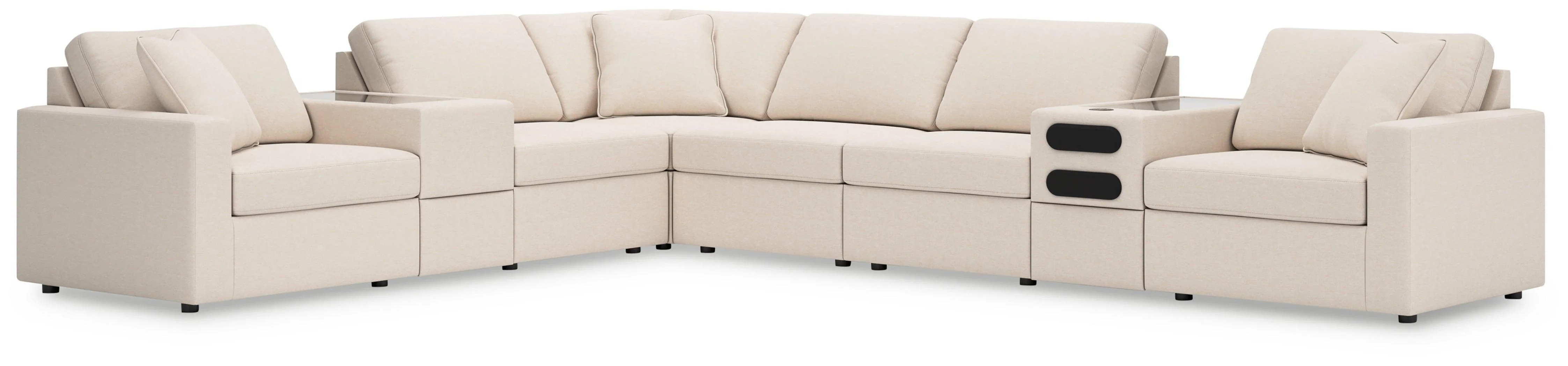 Modmax Oyster Nuvella® 8-Piece Sectional - Image 2
