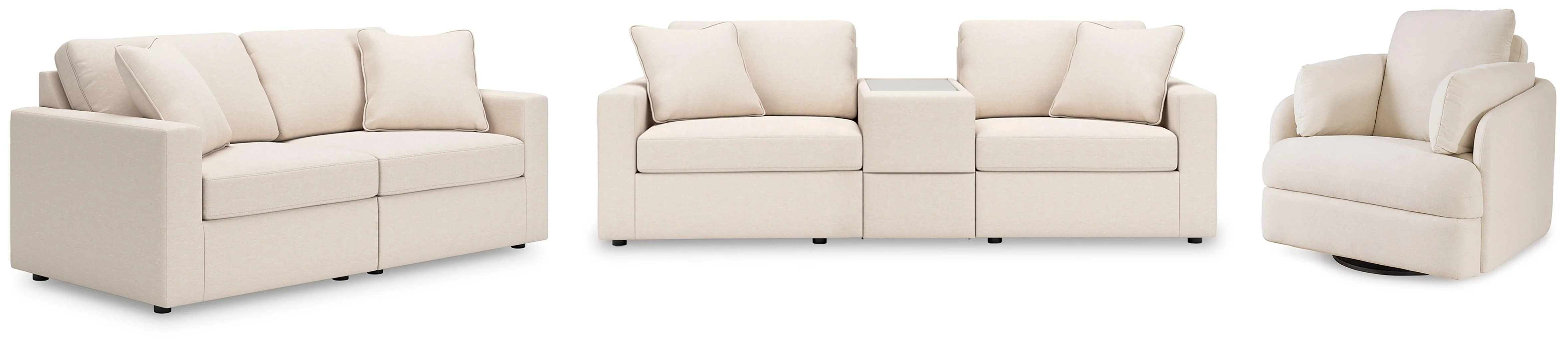 Modmax Oyster Sofa, Loveseat and Recliner - Image 2
