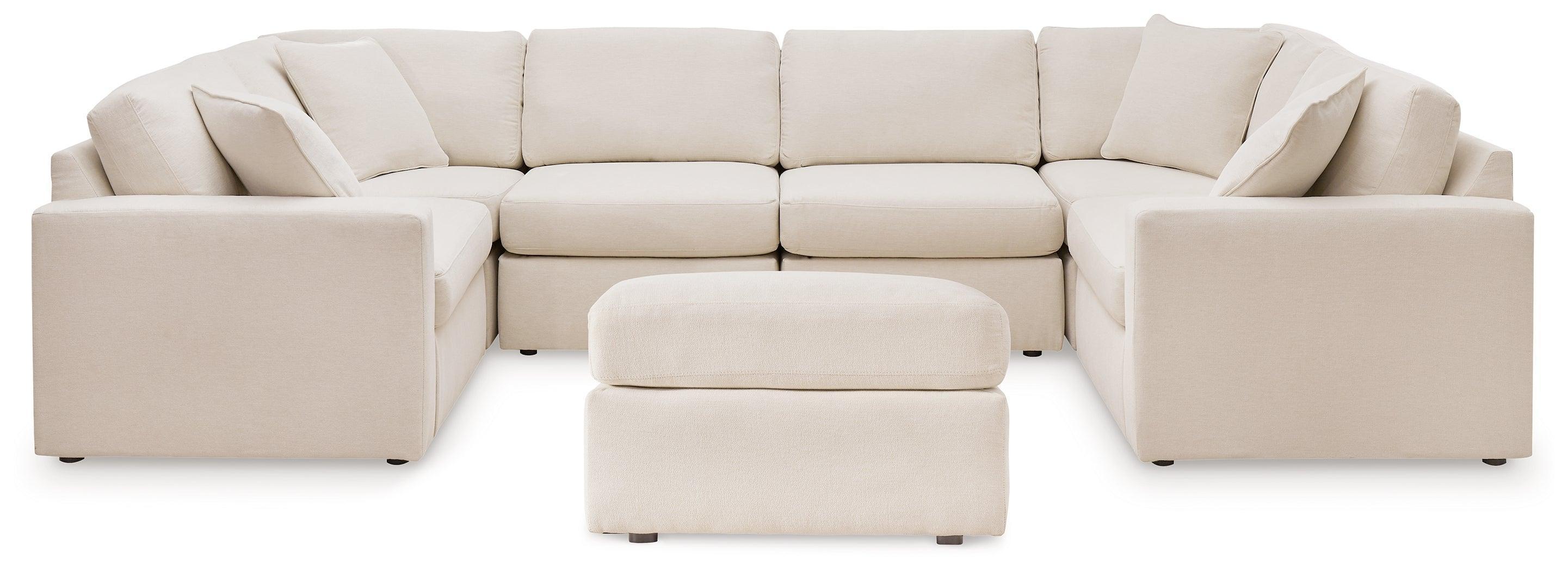 Pillar Oyster Peak 6-Piece Sectional With Ottoman - Image 2