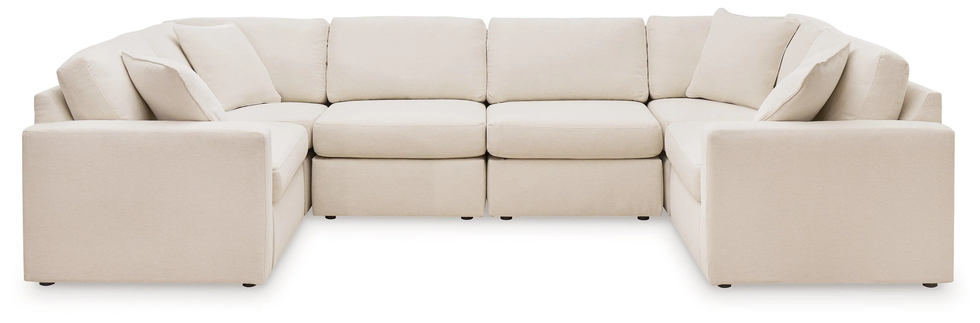 Pillar Oyster Peak 6-Piece Sectional With Ottoman - Image 3