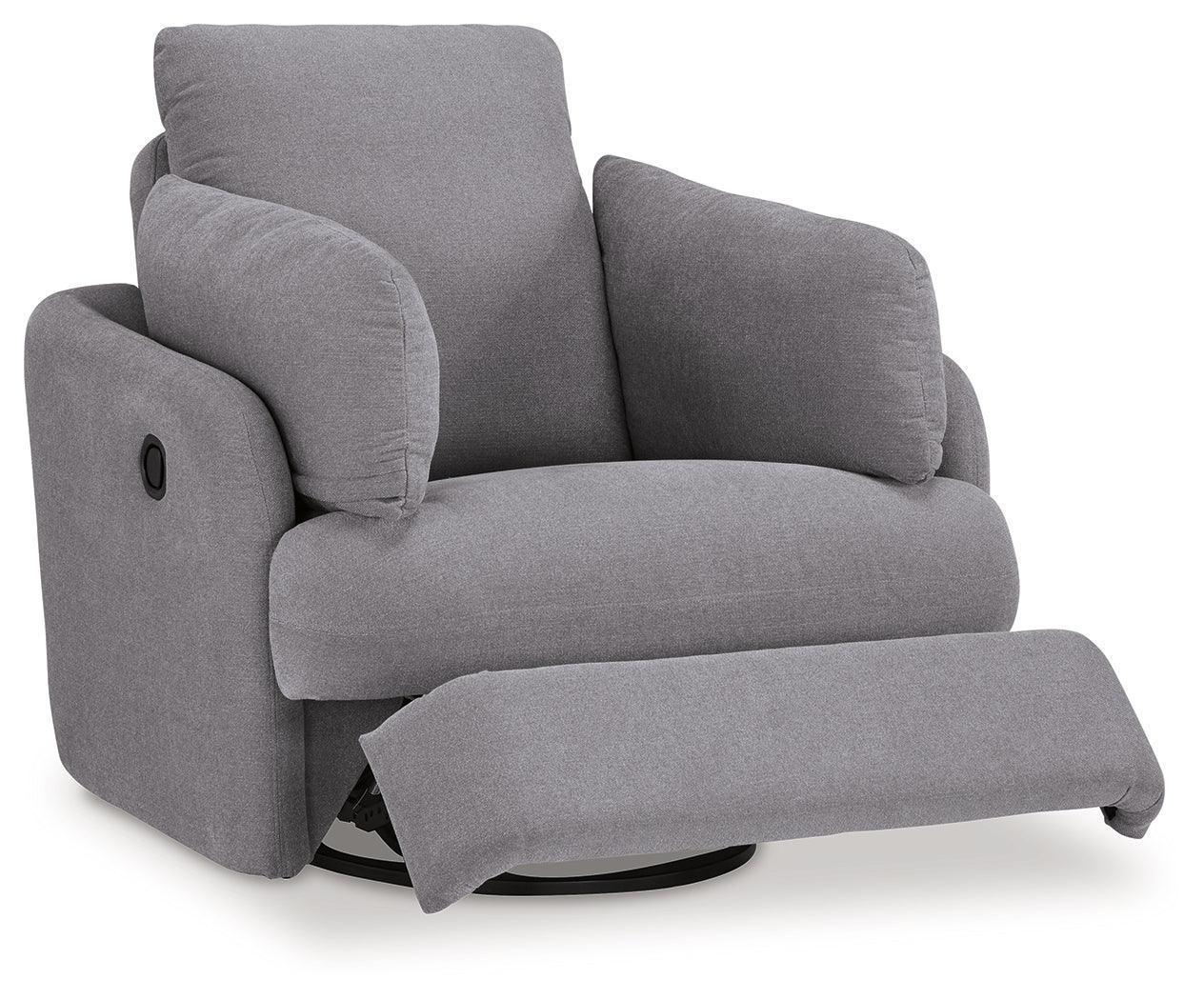 Modmax Granite Performance Fabric,Next-Gen Nuvella™ Swivel Glider Chair - Image 3
