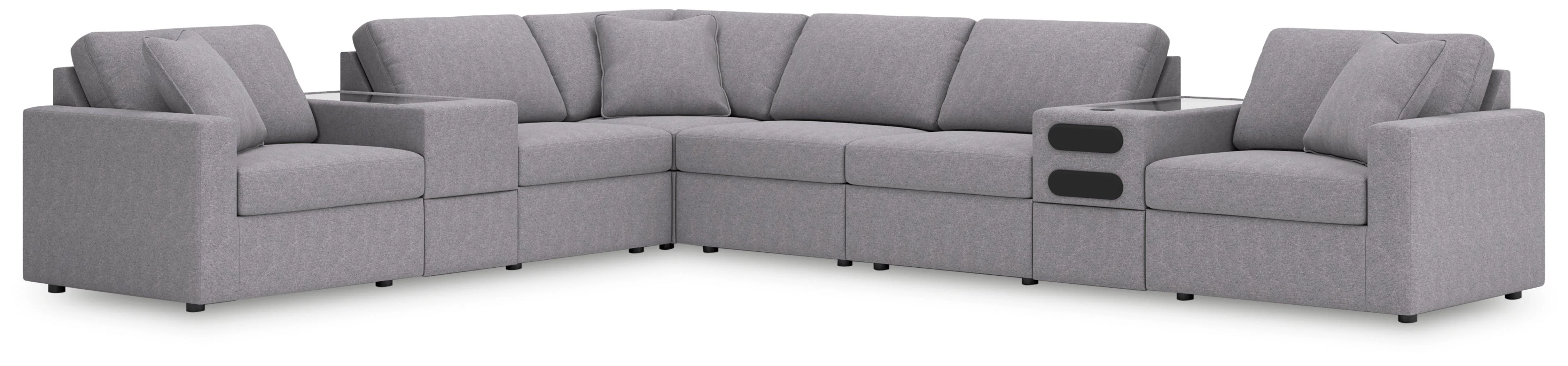 Modmax Granite Performance Fabric,Next-Gen Nuvella™ 8-Piece Sectional - Image 2