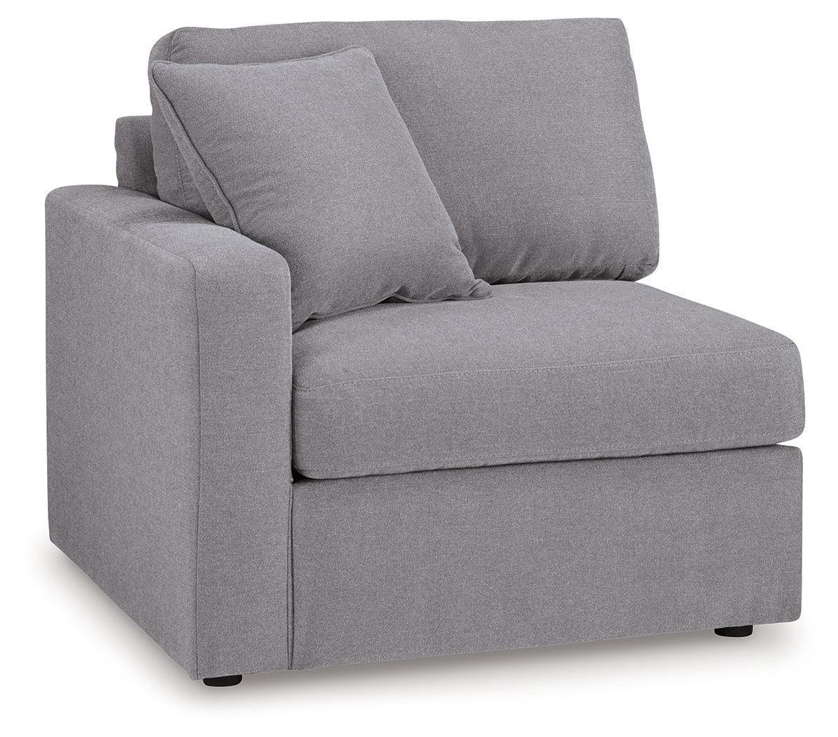 Modmax Granite Performance Fabric,Next-Gen Nuvella™ 8-Piece Sectional with Audio System and Chaise - Image 3