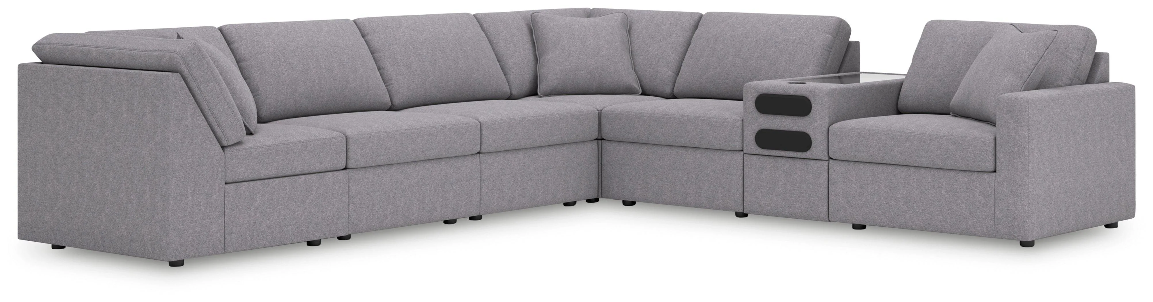 Modmax Granite Performance Fabric,Next-Gen Nuvella™ 7-Piece Sectional - Image 2
