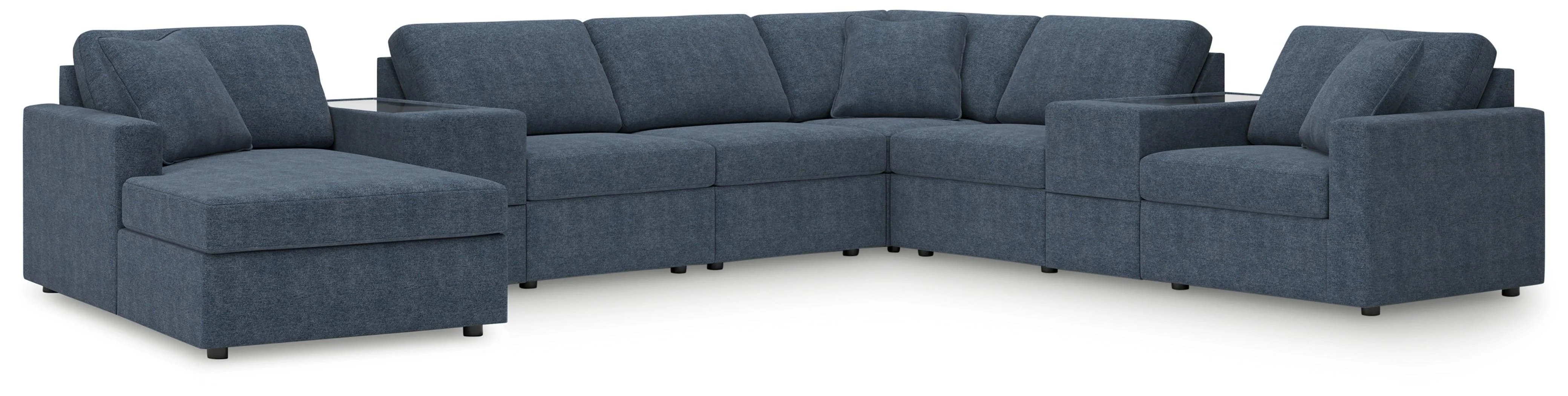Modmax Ink Nuvella® 8-Piece Sectional with Chaise - Image 2