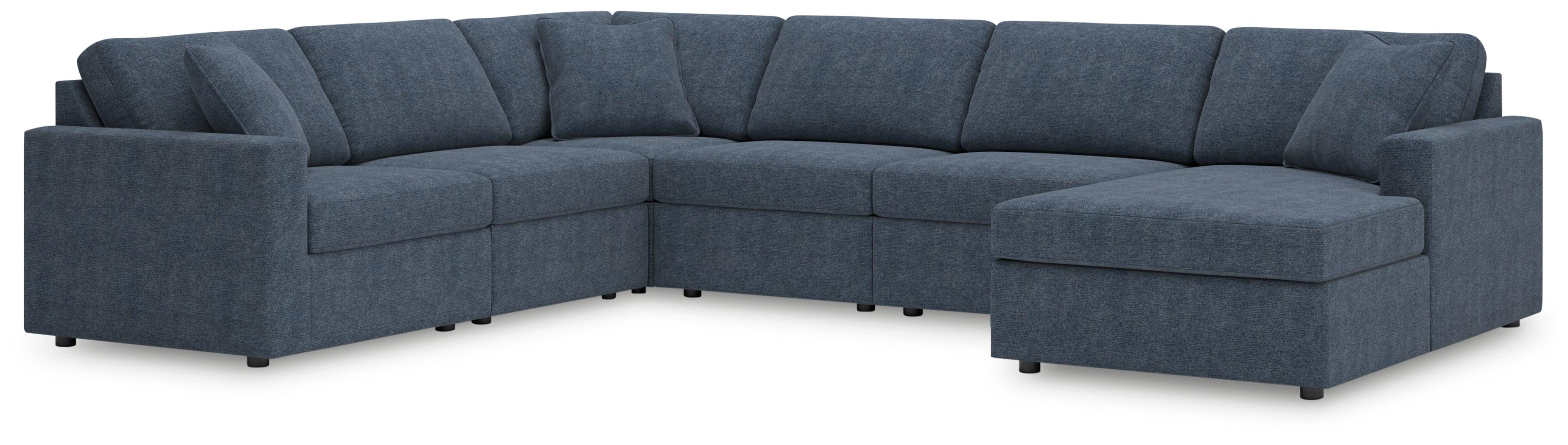 Modmax Ink Performance Fabric,Next-Gen Nuvella™ 6-Piece Sectional with Chaise - Image 2