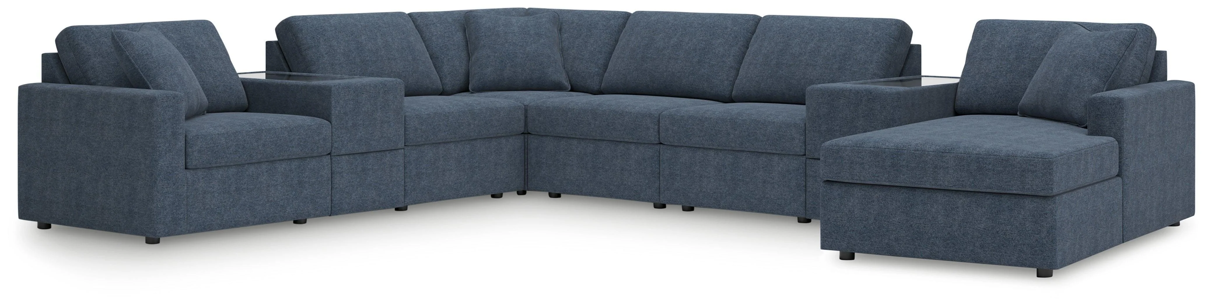 Modmax Ink Performance Fabric,Next-Gen Nuvella™ 8-Piece Sectional with Chaise - Image 2