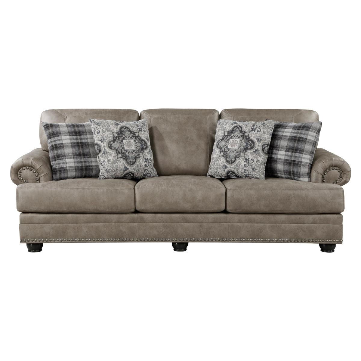 Franklin Gray Sofa - Image 1