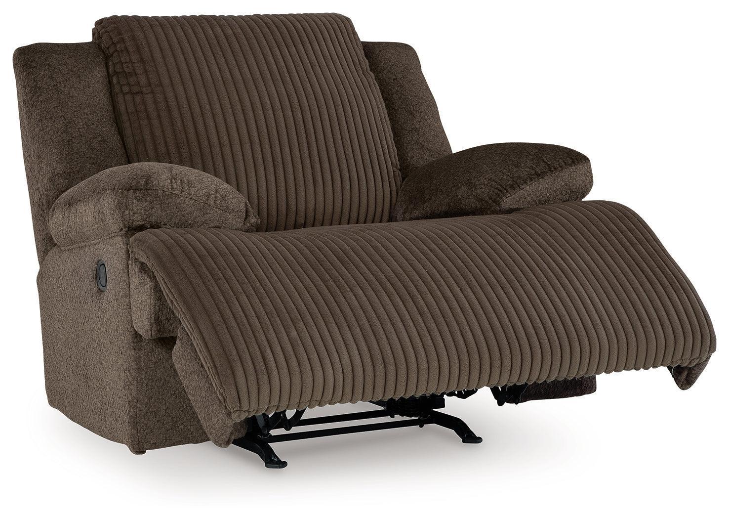 Top Tier Chocolate Velvet Recliner - Image 3