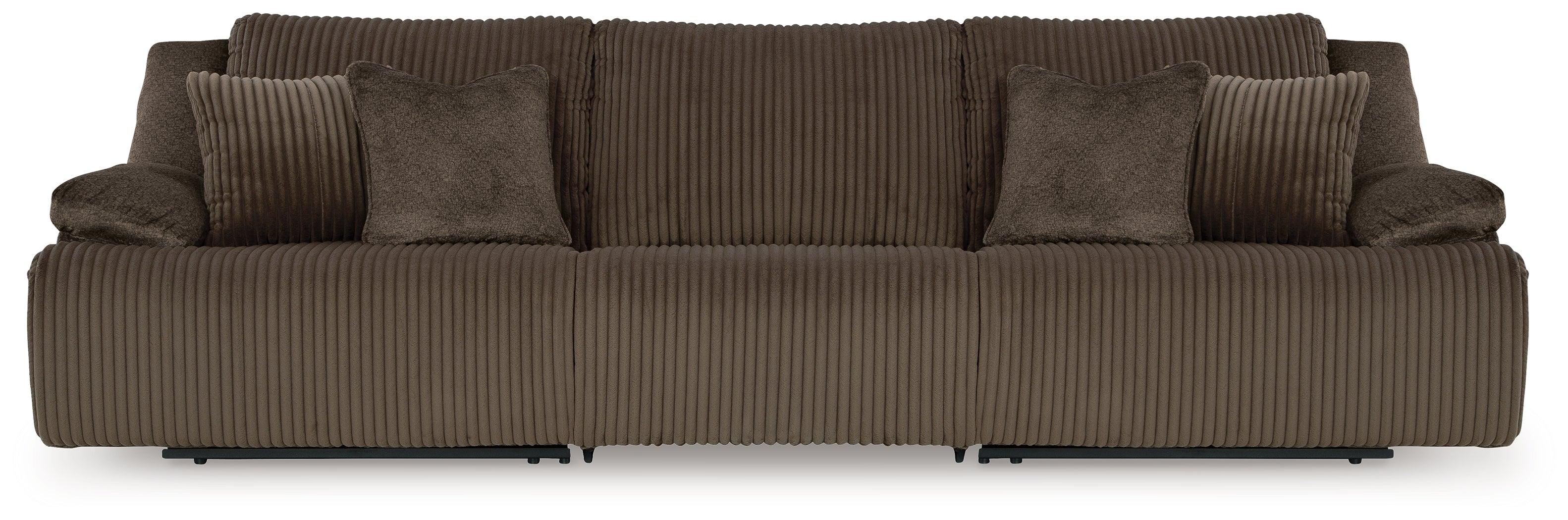 Top Tier Chocolate 3-Piece Sectional Sofa - Image 2