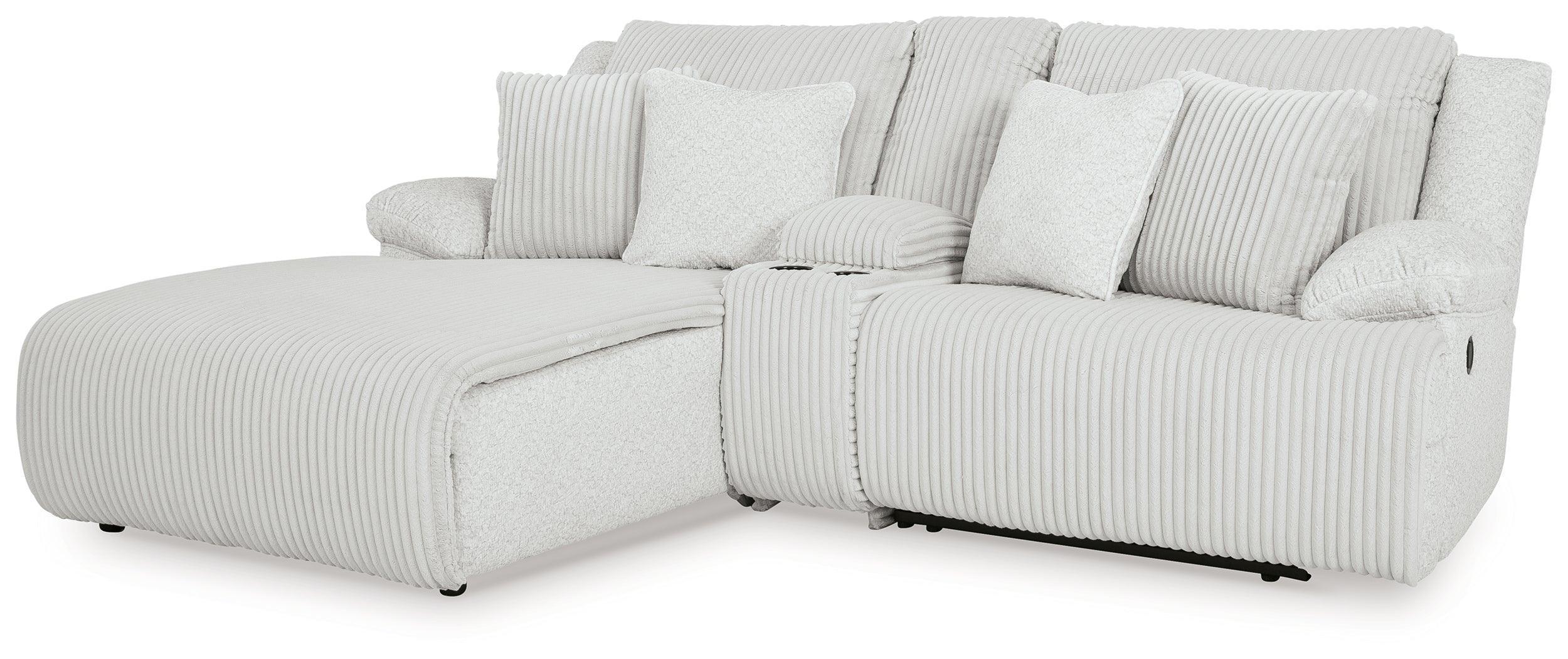 Top Tier Alloy Velvet 3-Piece Reclining Sectional Sofa with Chaise - Image 2