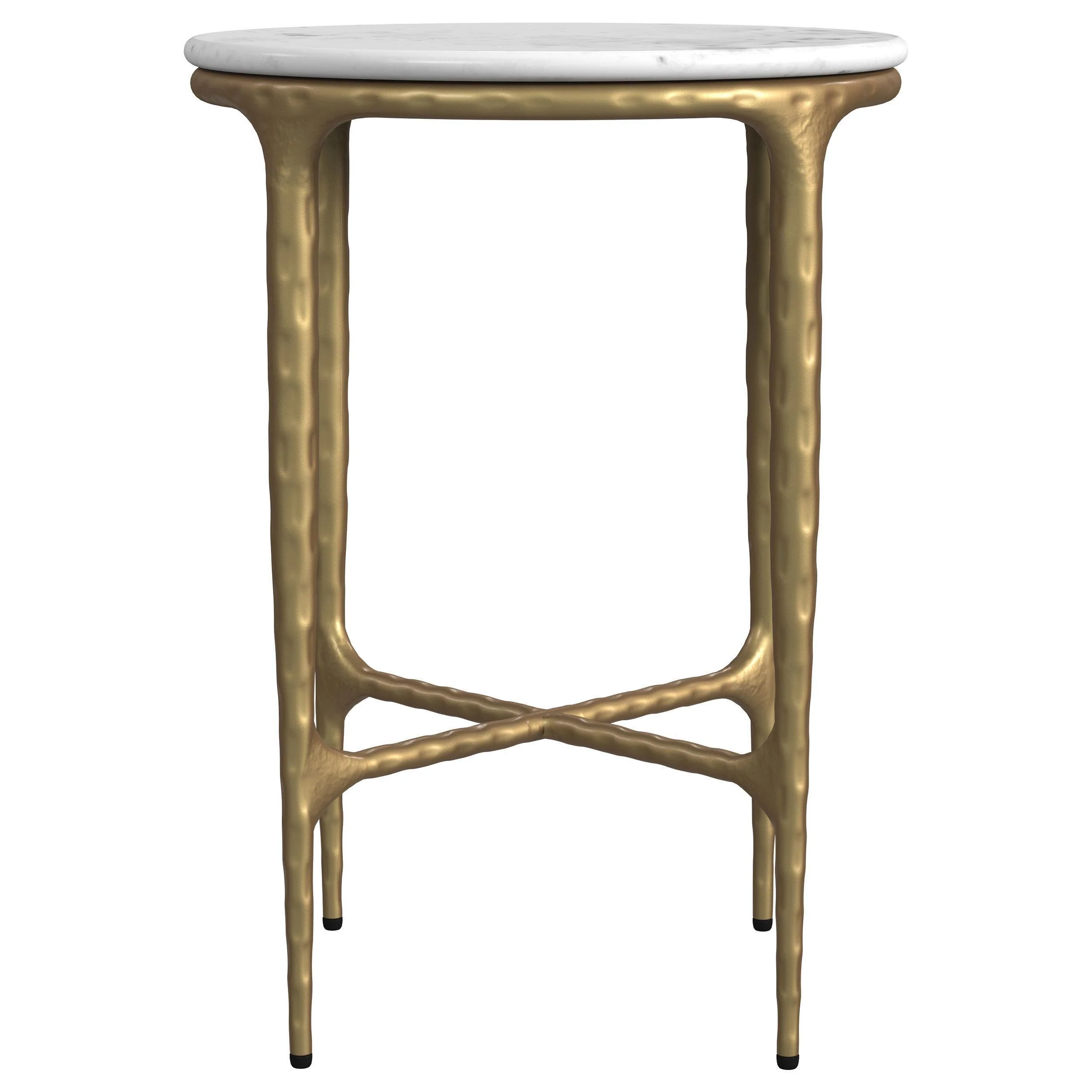 Umas Gold Marble Side Table - Image 3