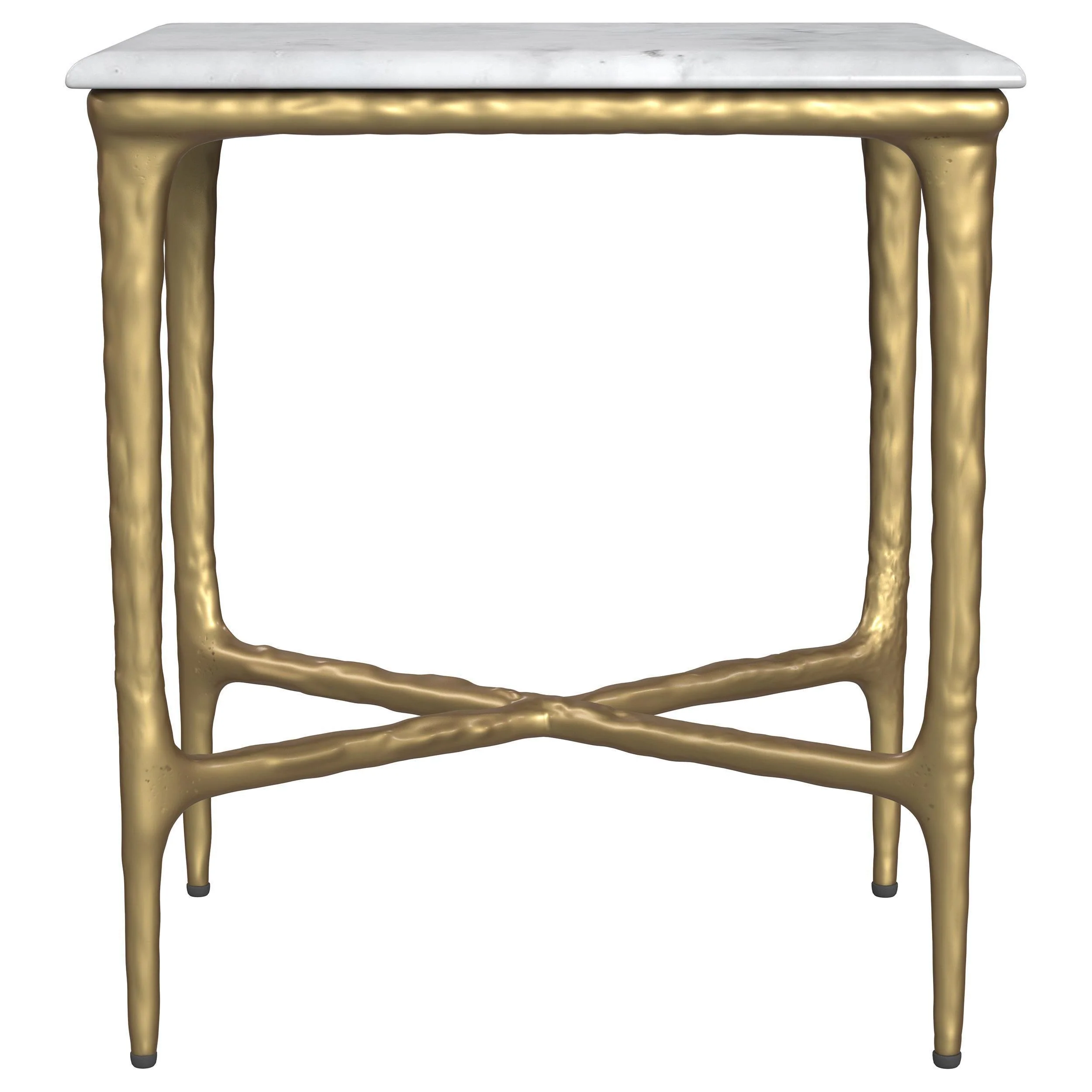 Umas Gold Marble End Table - Image 3