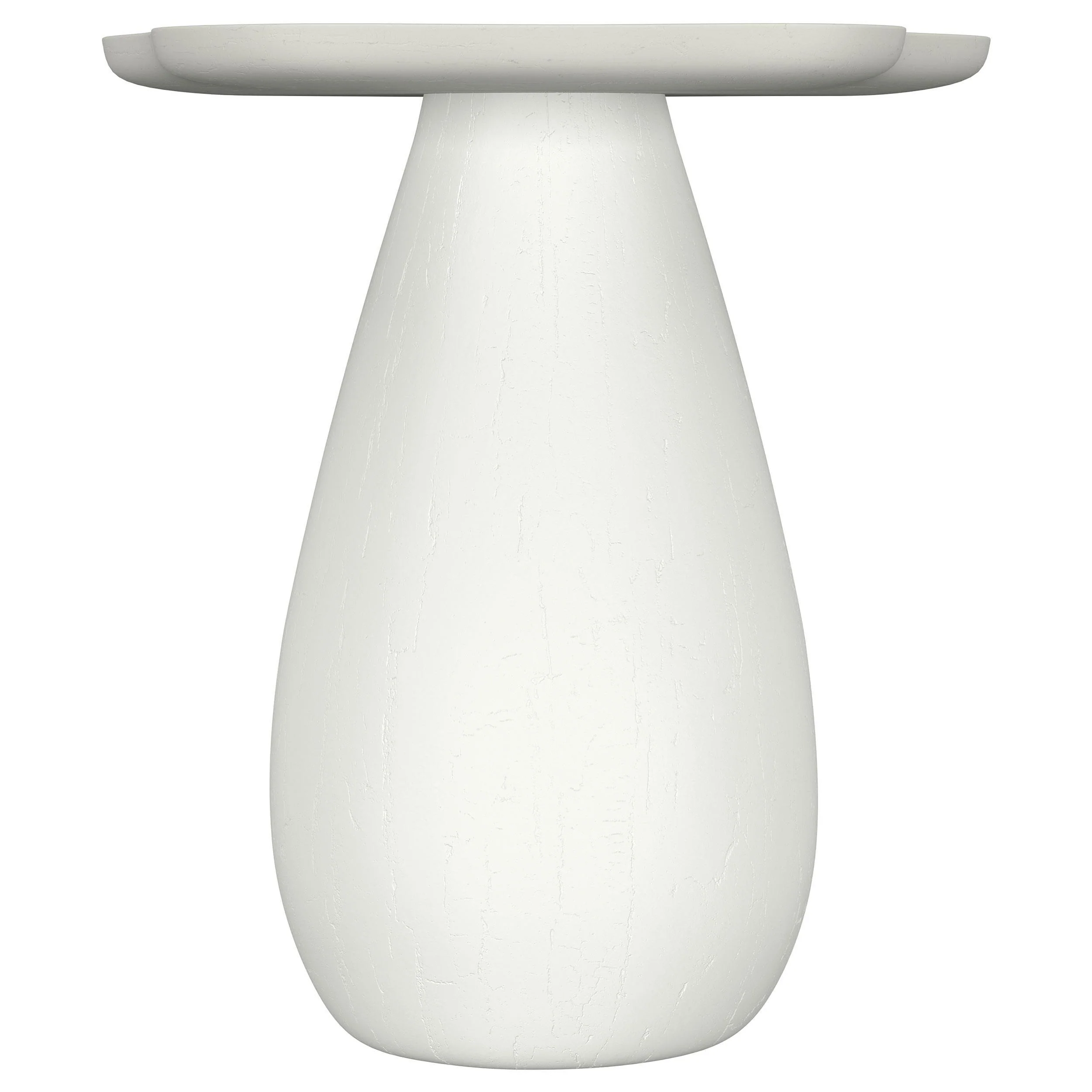 Perth 20-inch Side Table with Cloud-Shaped Top Off White - Image 3