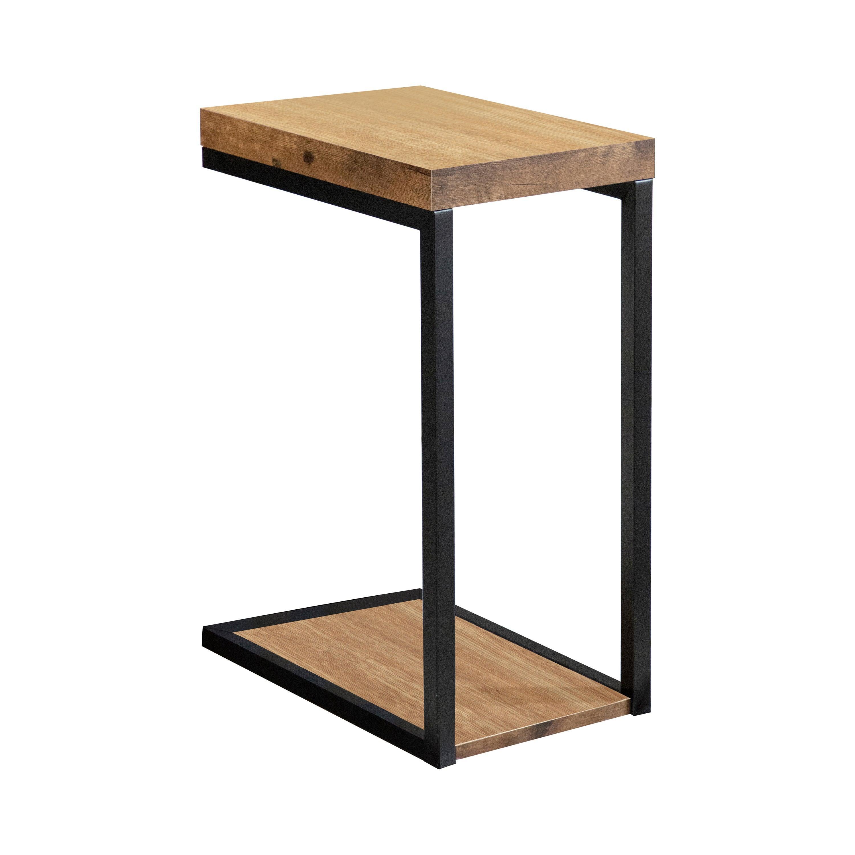 Beck C shape Snack Table Black Antique Nutmeg - Image 2