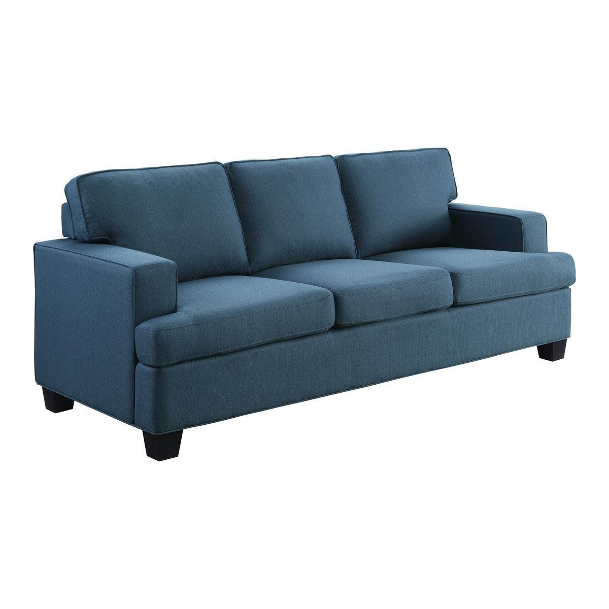 Elmont Blue Fabric Sofa - Image 2