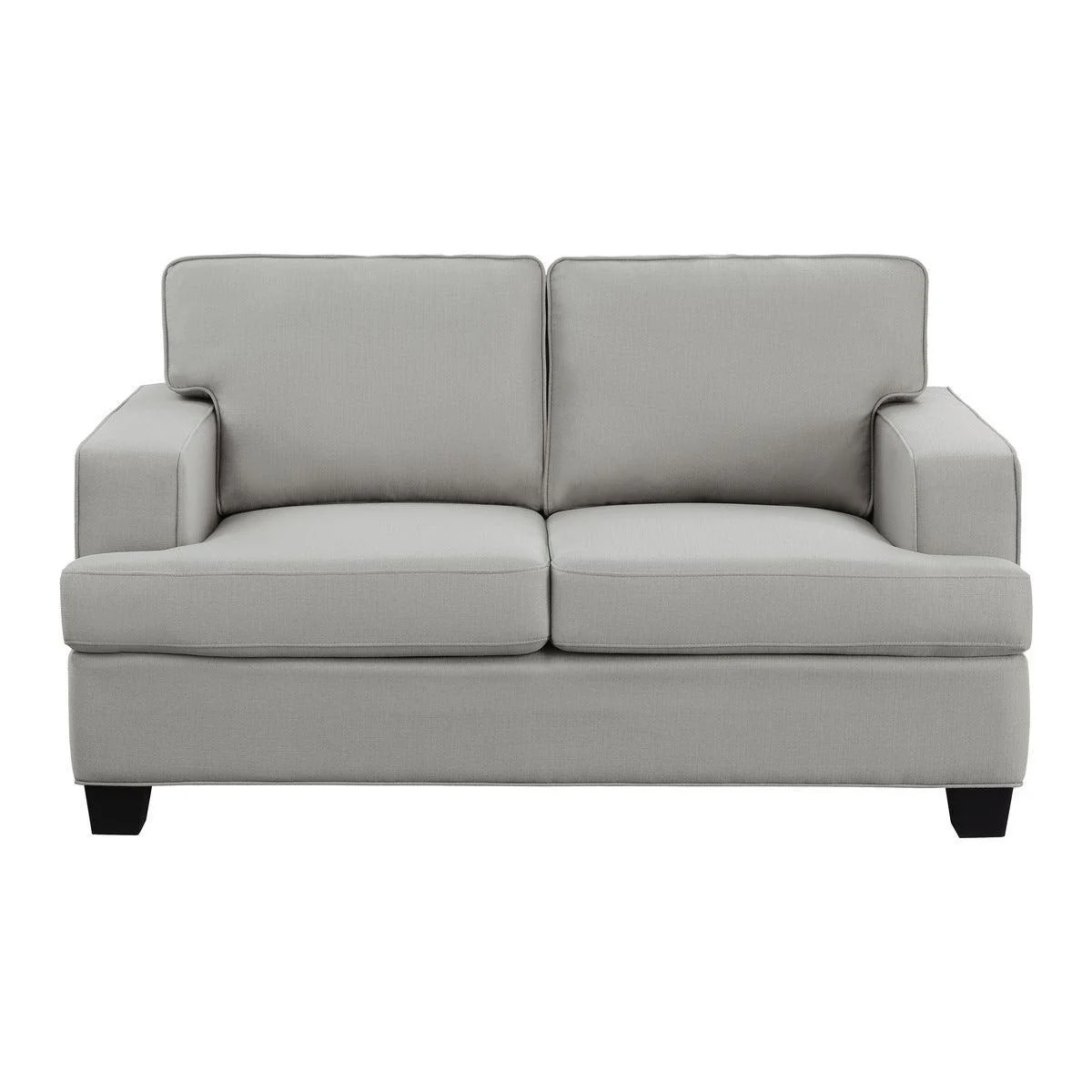 Elmont Khaki Fabric Loveseat - Image 1