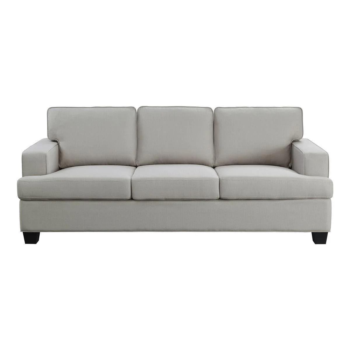 Elmont Khaki Fabric Sofa - Image 1