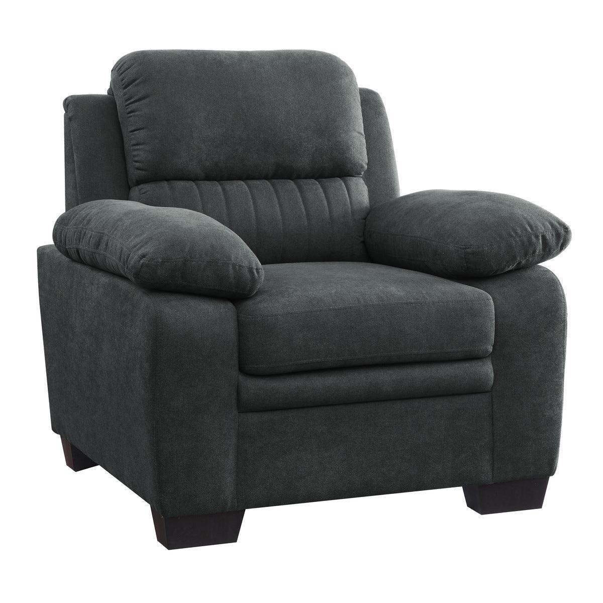 Holleman Dark Gray Fabric Chair - Image 2