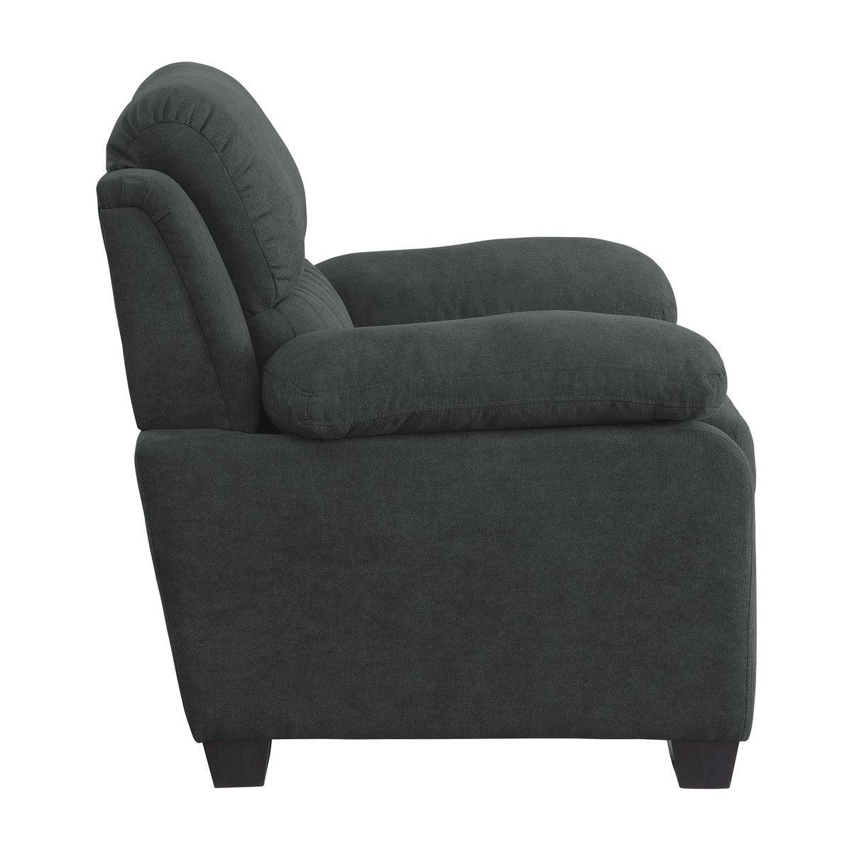 Holleman Dark Gray Fabric Chair - Image 3