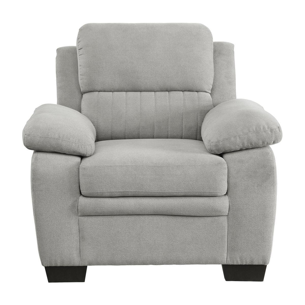 Holleman Gray Fabric Chair - Image 1