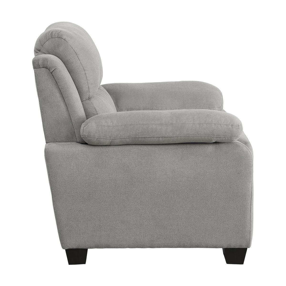 Holleman Gray Fabric Chair - Image 3