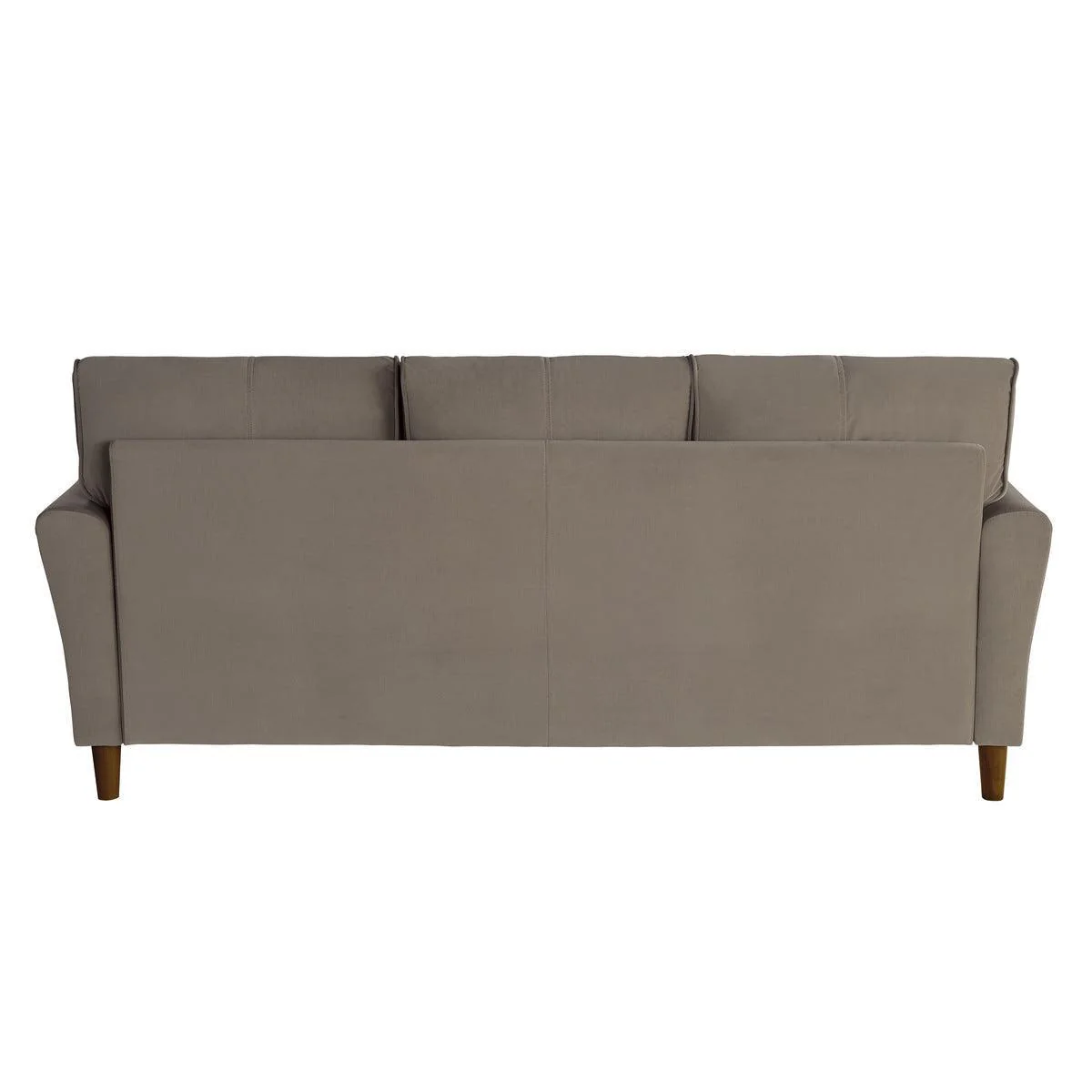 Dunleith Brown Velvet Fabric Tufted Sofa - Image 3