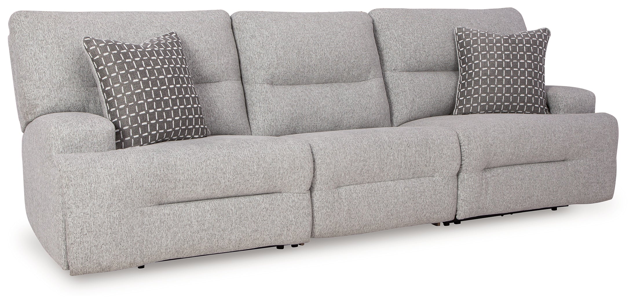 Acklen Place Pewter 3-Piece Power Reclining Sectional Sofa - Image 3