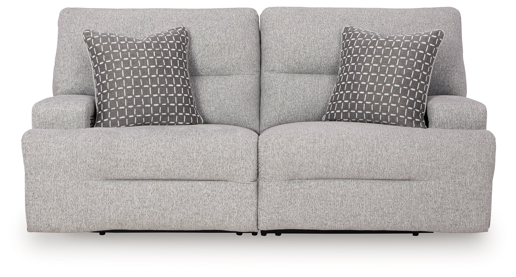 Acklen Place Pewter 2-Piece Power Reclining Sectional Loveseat - Image 2