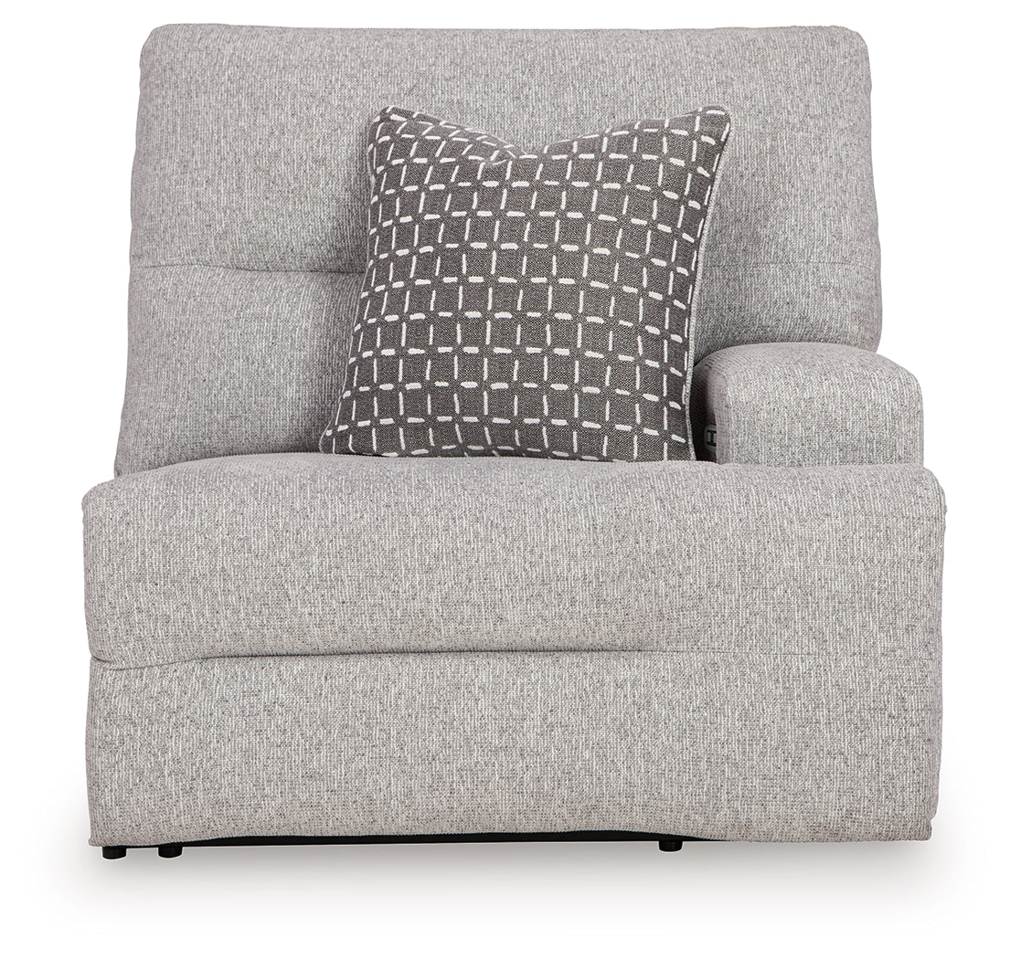 Acklen Place Pewter 7-Piece Power Sectional Reclining Sofa with Storage Console - Image 3