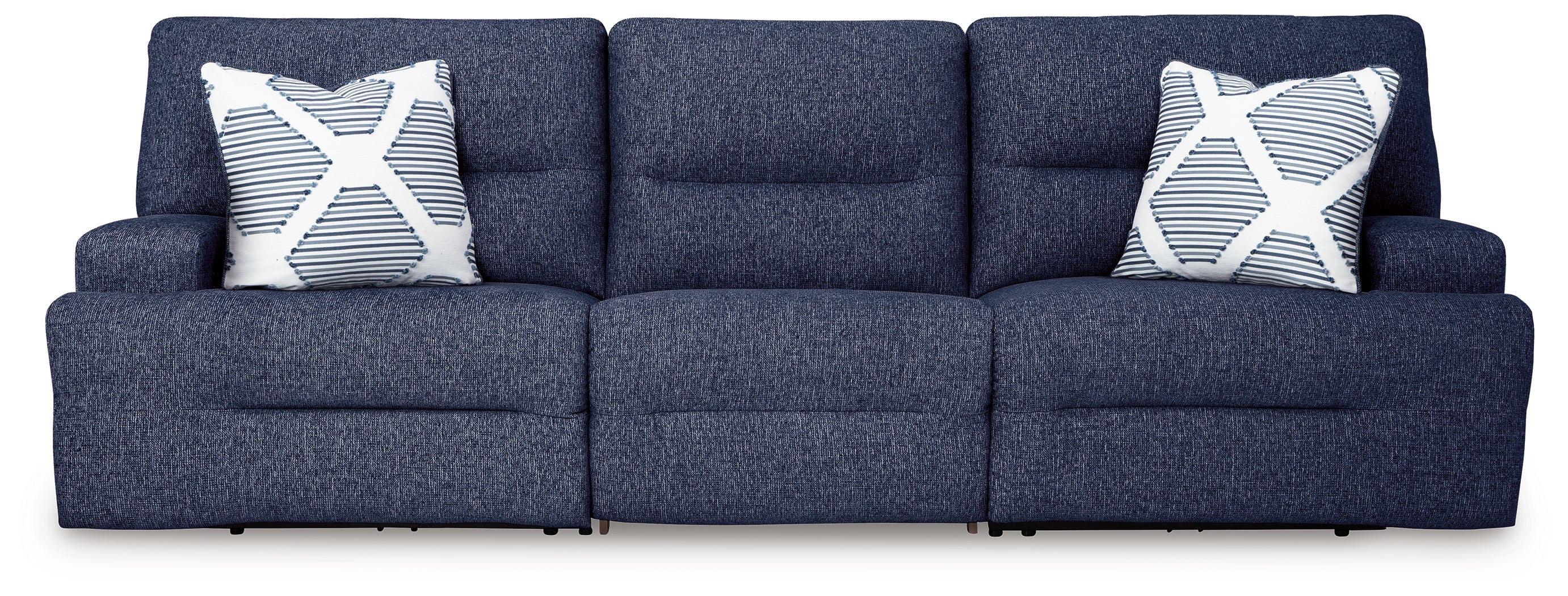 Acklen Place Navy 3-Piece Power Reclining Sectional Sofa - Image 2