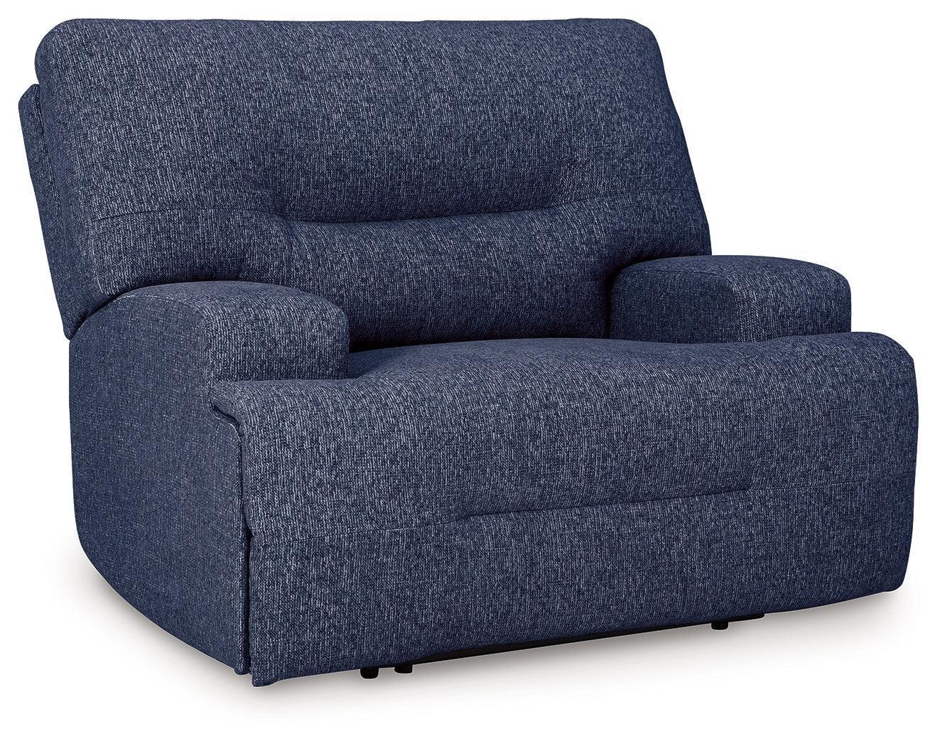 Acklen Place Navy Performance Fabric,Next-Gen Nuvella™ Oversized Power Recliner - Image 2