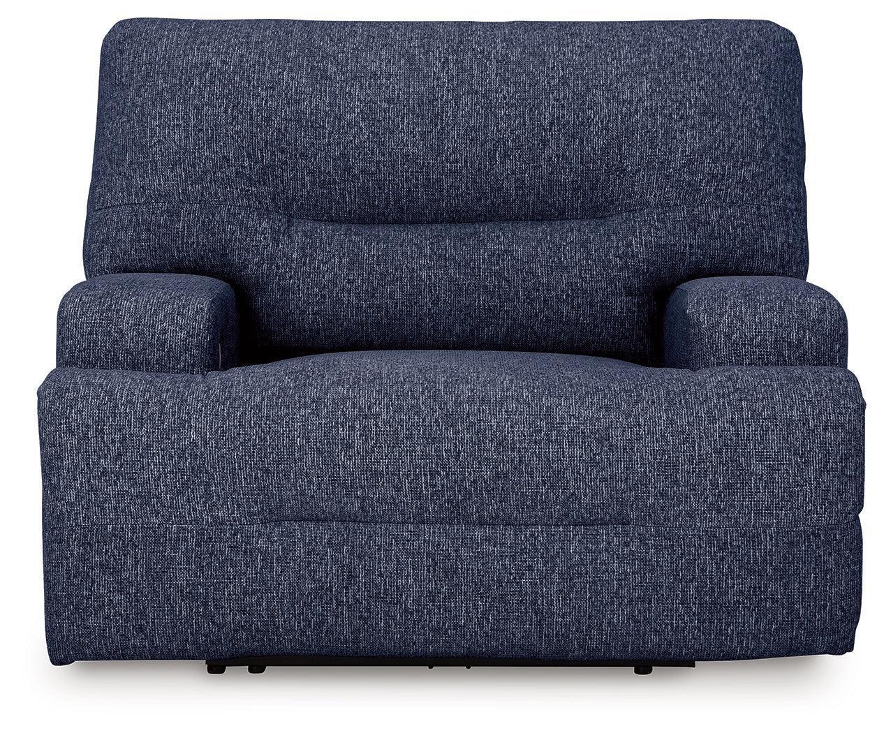 Acklen Place Navy Performance Fabric,Next-Gen Nuvella™ Oversized Power Recliner - Image 3