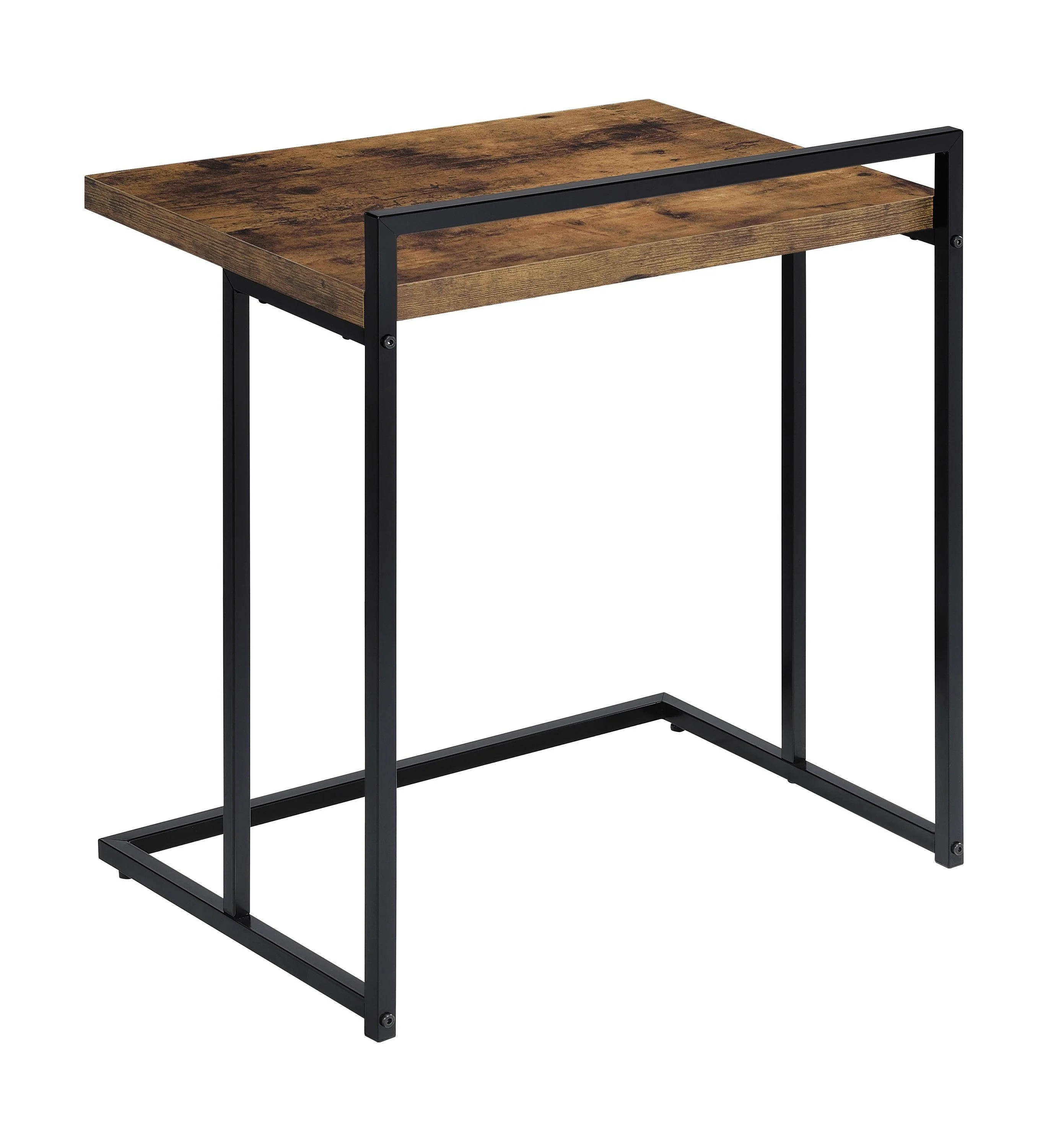 Dani Rectangular Snack Table With Metal Base - Image 3