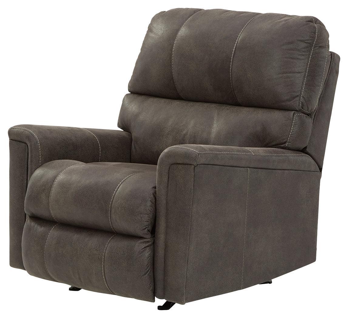 Navi Smoke Faux Leather Recliner - Image 2